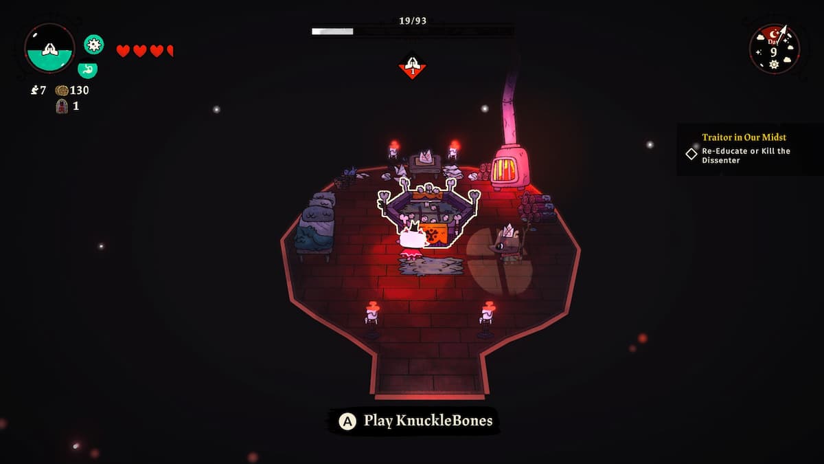 How to Play Knucklebones in Cult of the Lamb