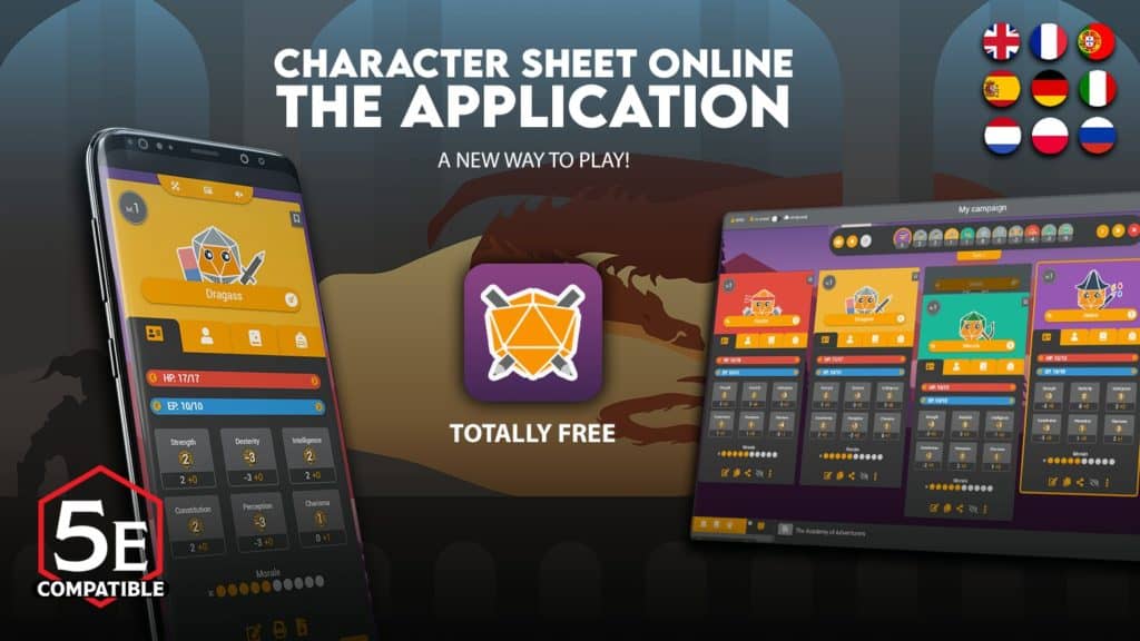 Character Sheet Online: Mobile App Crowdfunding Campaign Takes Flight