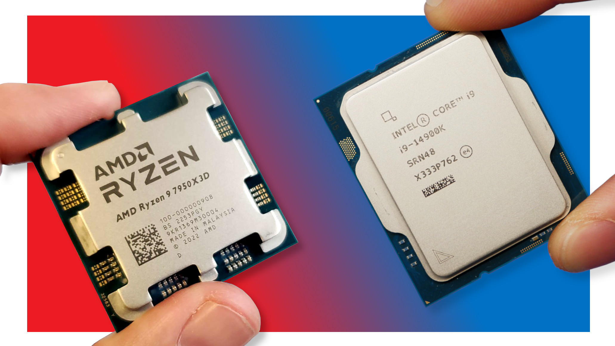 The Intel Core i9 14900K vs AMD Ryzen 9 7950X3D gaming shootout