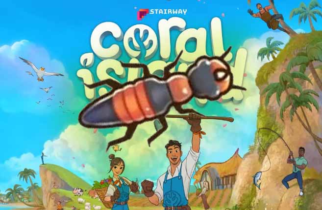 How To Catch the Rove Beetle in Coral Island