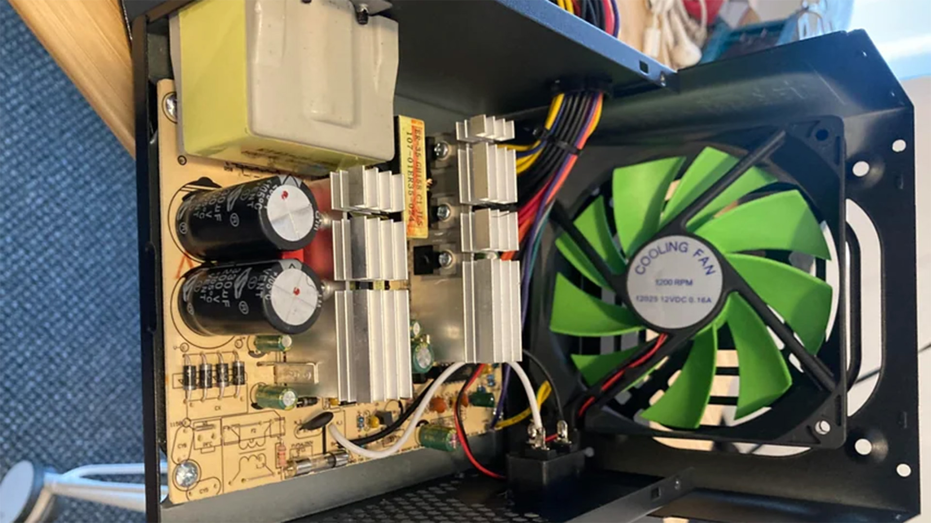 This disaster of a PSU is a good reminder why you never skimp on your PC’s power supply