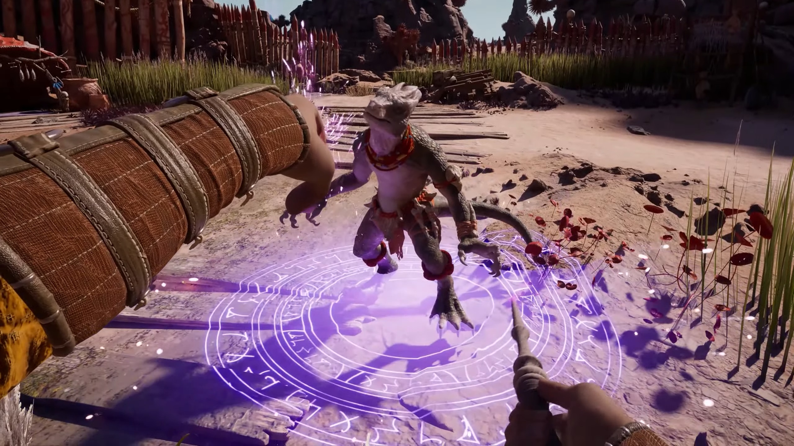 Obsidian reveals Avowed’s dual wand ‘gunslinging mage’ combat and fall release