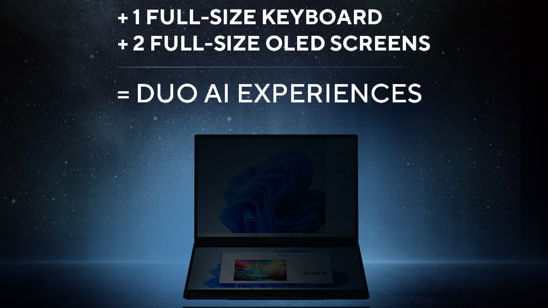 Asus teases a new ZenBook Duo reveal for CES 2024 and it looks like that second screen is going full-size OLED