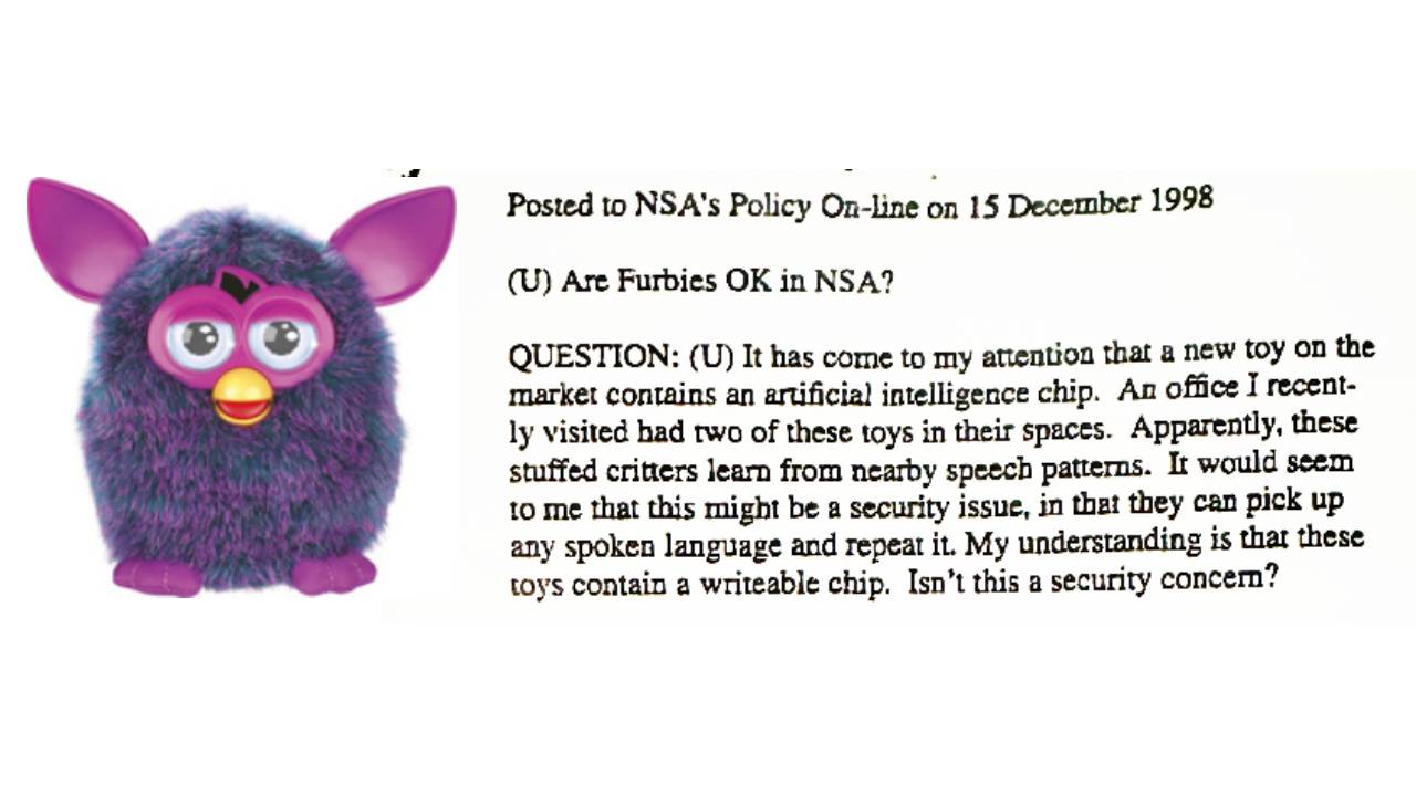 NSA spies panicked over ‘AI’ Furbies way back in the late 90s according to official document dump