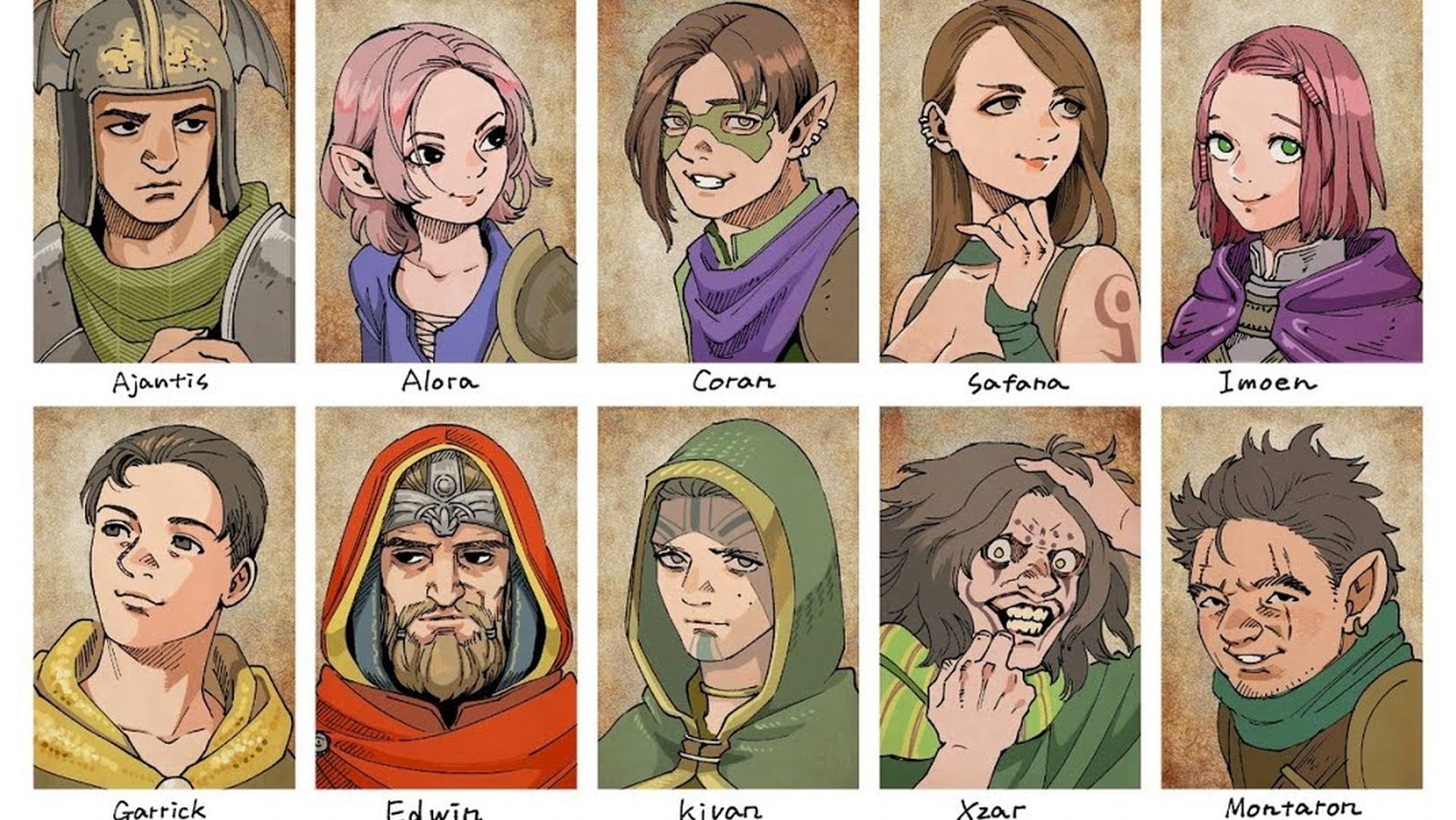 The creator of Delicious in Dungeon drew portraits of the Baldur’s Gate 1 and 2 cast you can use in-game