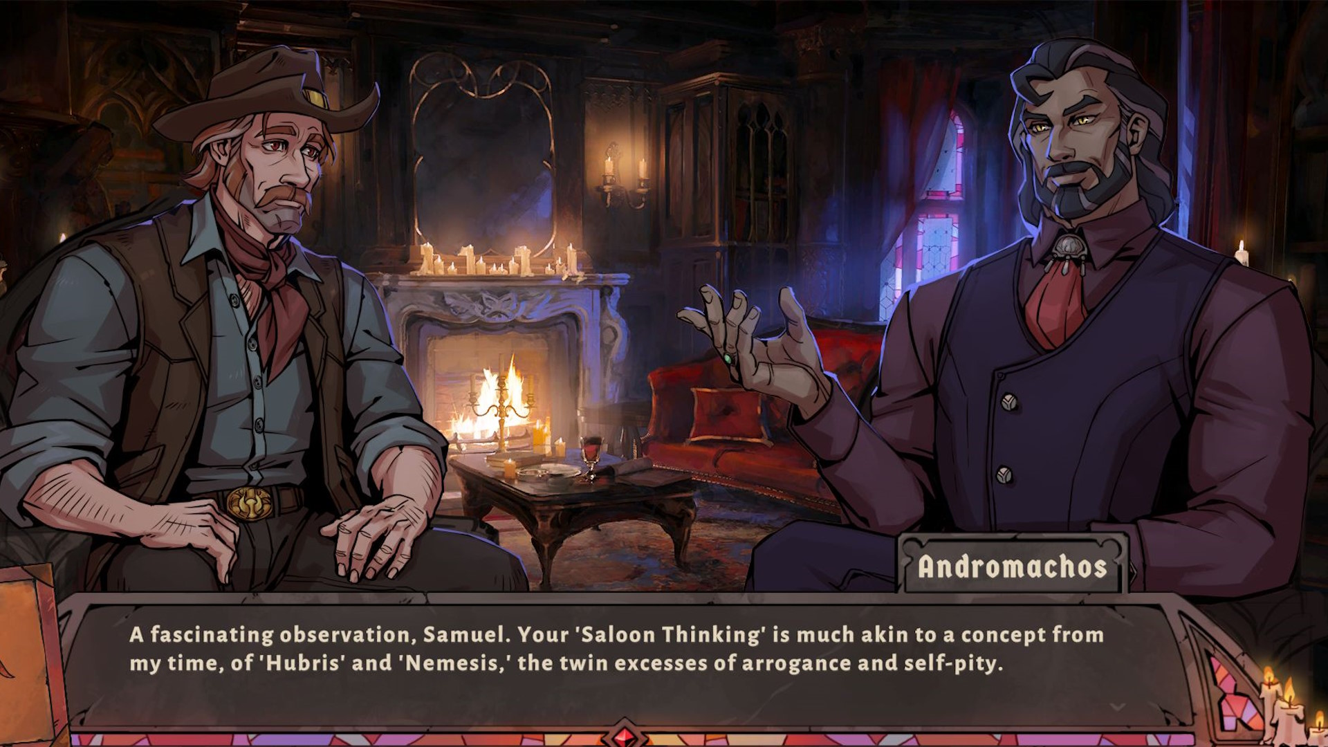Vampire Therapist is a game about helping the living dead come to terms with their centuries-old emotional hangups