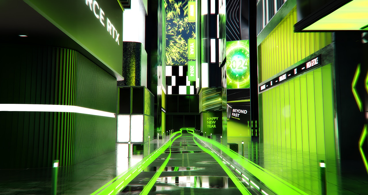 Ring in the New Year With 3D Artist Blendeered’s Futuristic, NVIDIA-Themed City