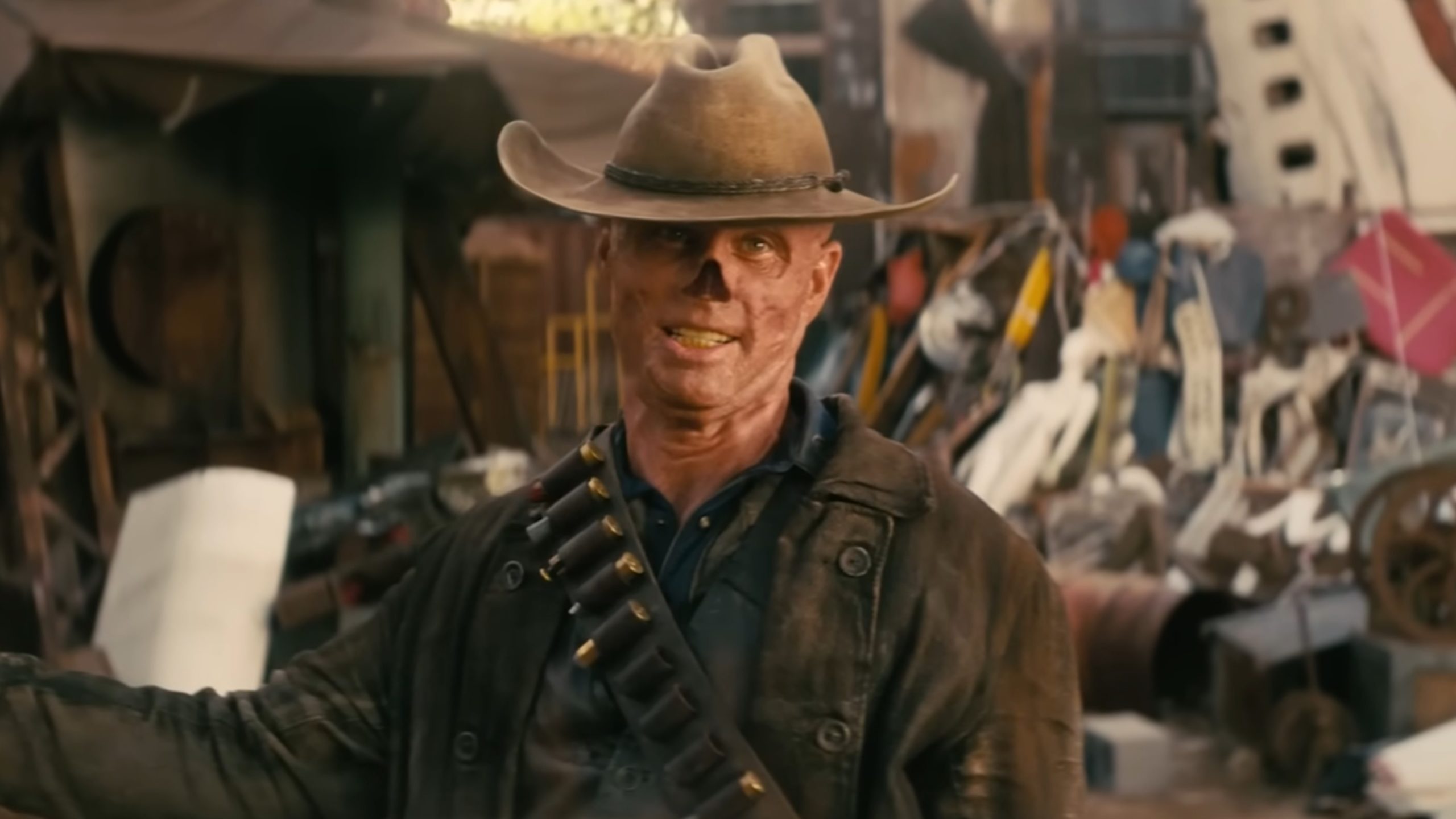 Here’s a two-minute clip from the Fallout TV series: Walton Goggins terrorizes senior citizens and a Vault dweller gets in over her head