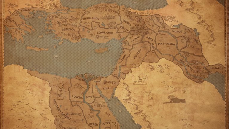 Total War: Pharaoh’s big free update map is far, far larger than I would have thought