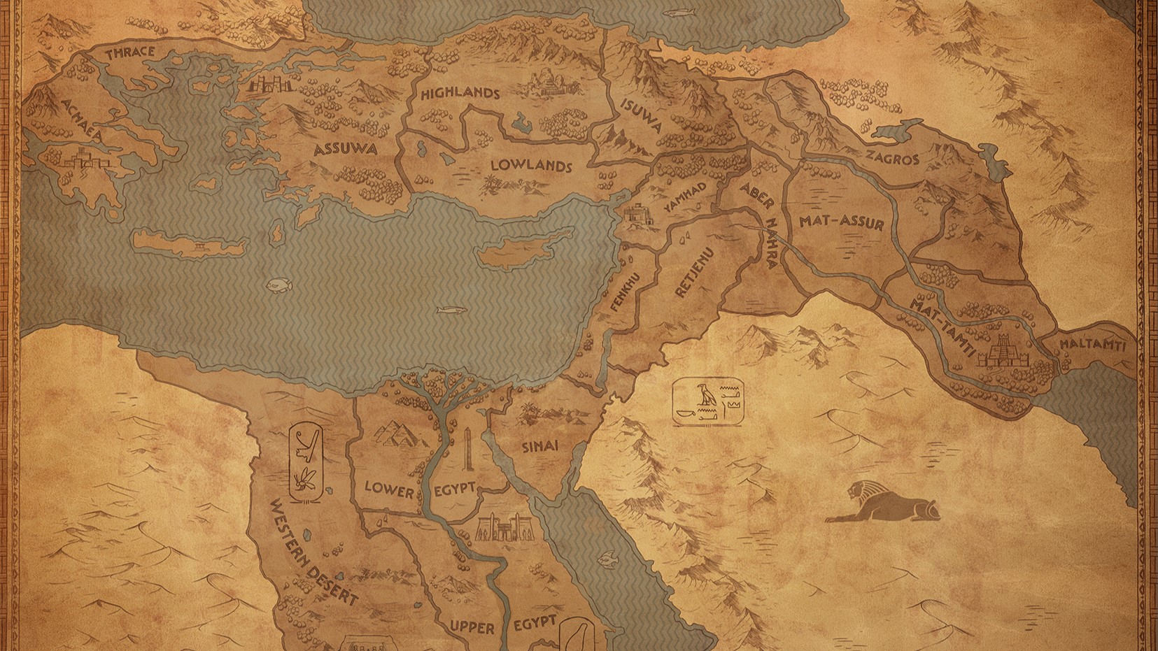 Total War: Pharaoh’s big free update map is far, far larger than I would have thought