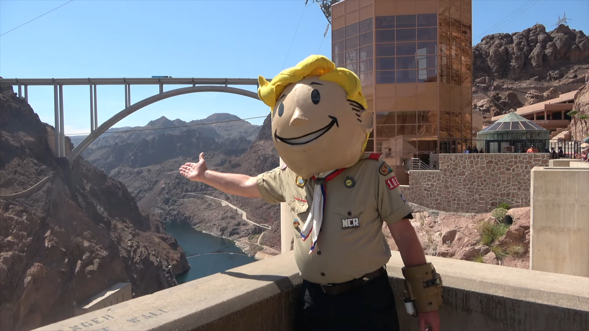 Meet the utterly sincere Fallout YouTuber who found his calling visiting the series’ real-life locations wearing a Vault Boy head