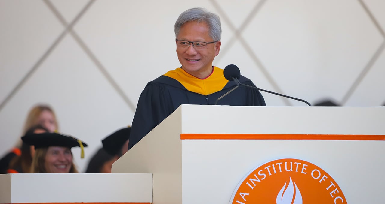 ‘Believe in Something Unconventional, Something Unexplored,’ NVIDIA CEO Tells Caltech Grads