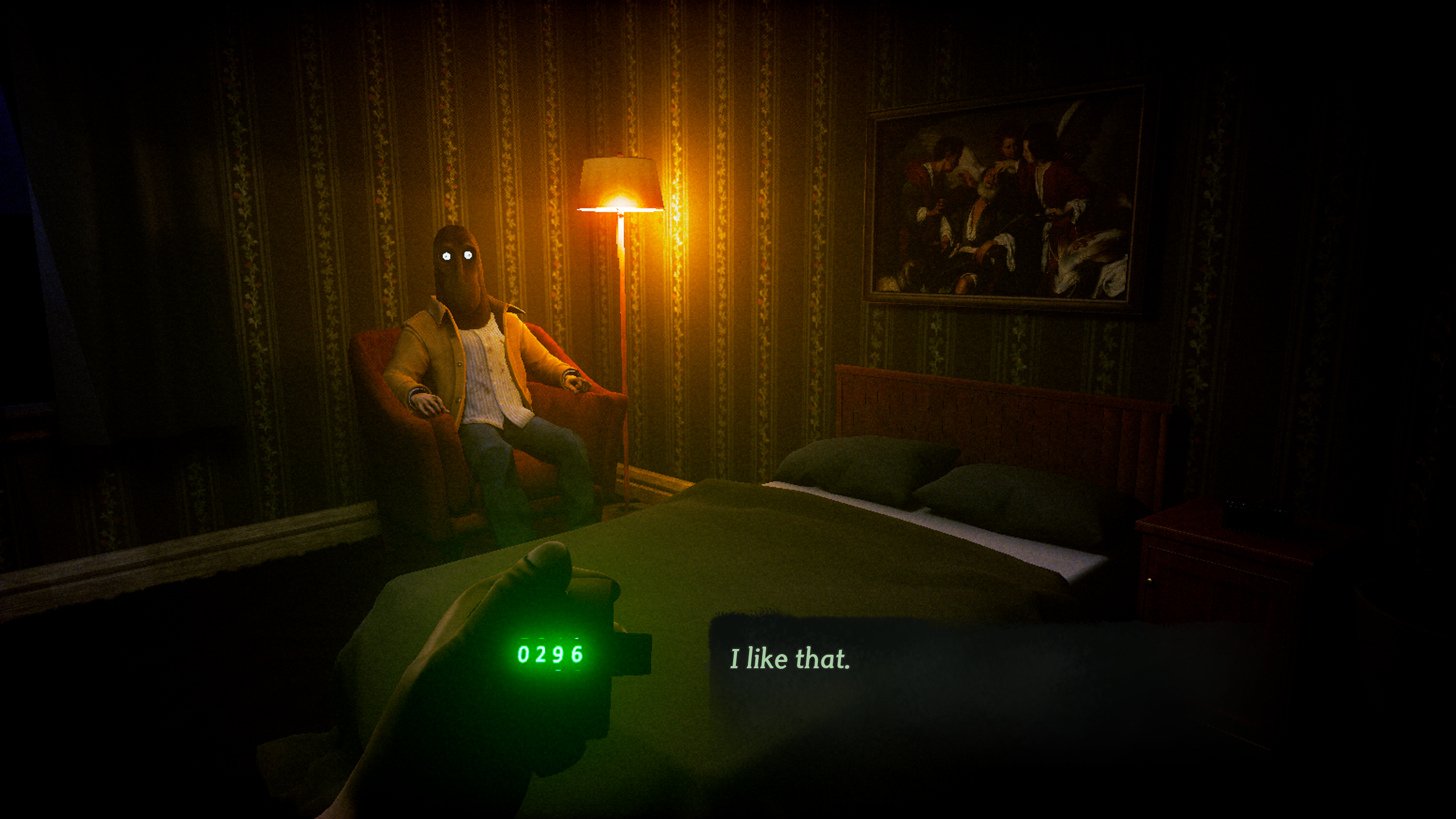 The new game from the maker of El Paso, Elsewhere is about a man in a chair in the corner of a dark hotel room, and yes, he wants to watch