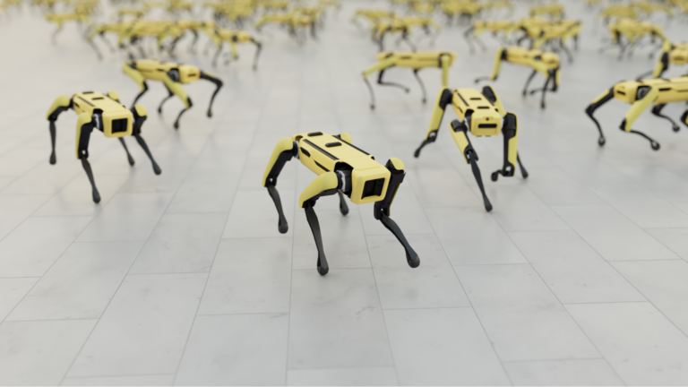 Closing the Sim-to-Real Gap: Training Spot Quadruped Locomotion with NVIDIA Isaac Lab