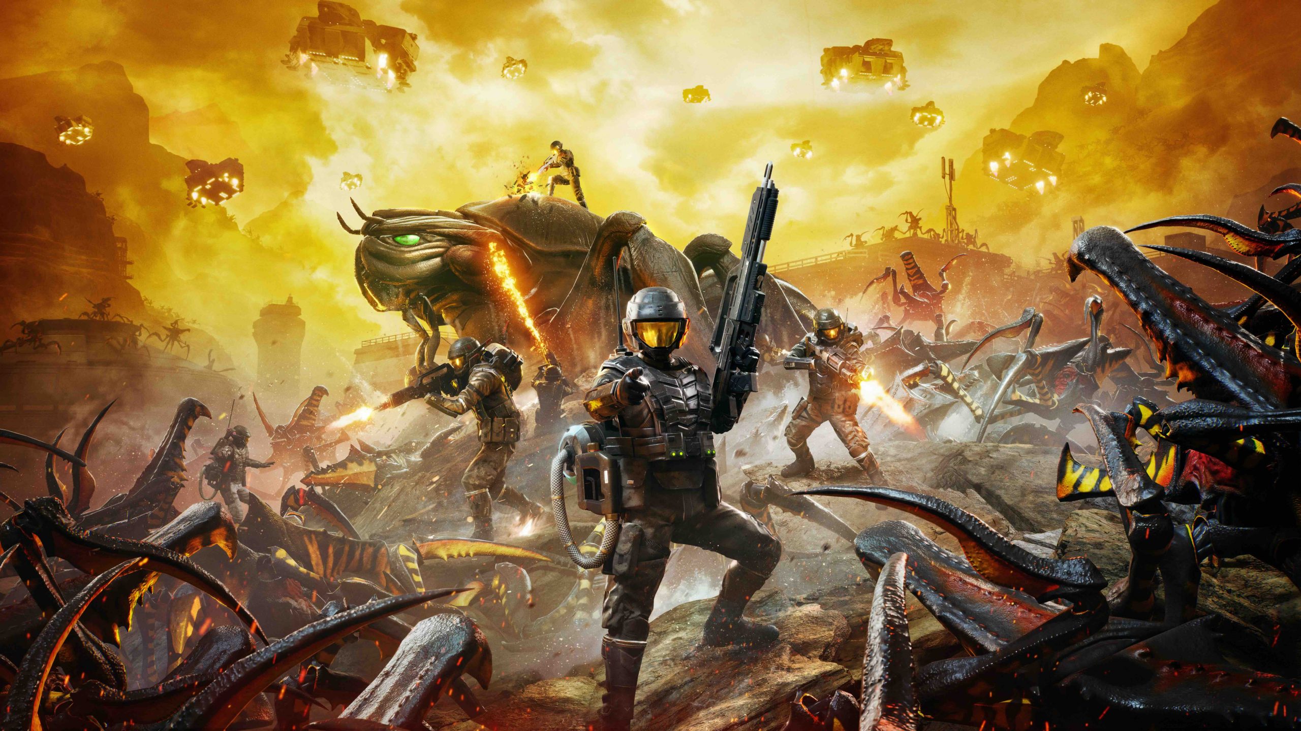 The official Starship Troopers co-op shooter has a full release date, Casper Van Dien, and a miraculous-sounding corpse pile-up system: ‘No other game has been able to achieve persistent death at the scale we’re doing’