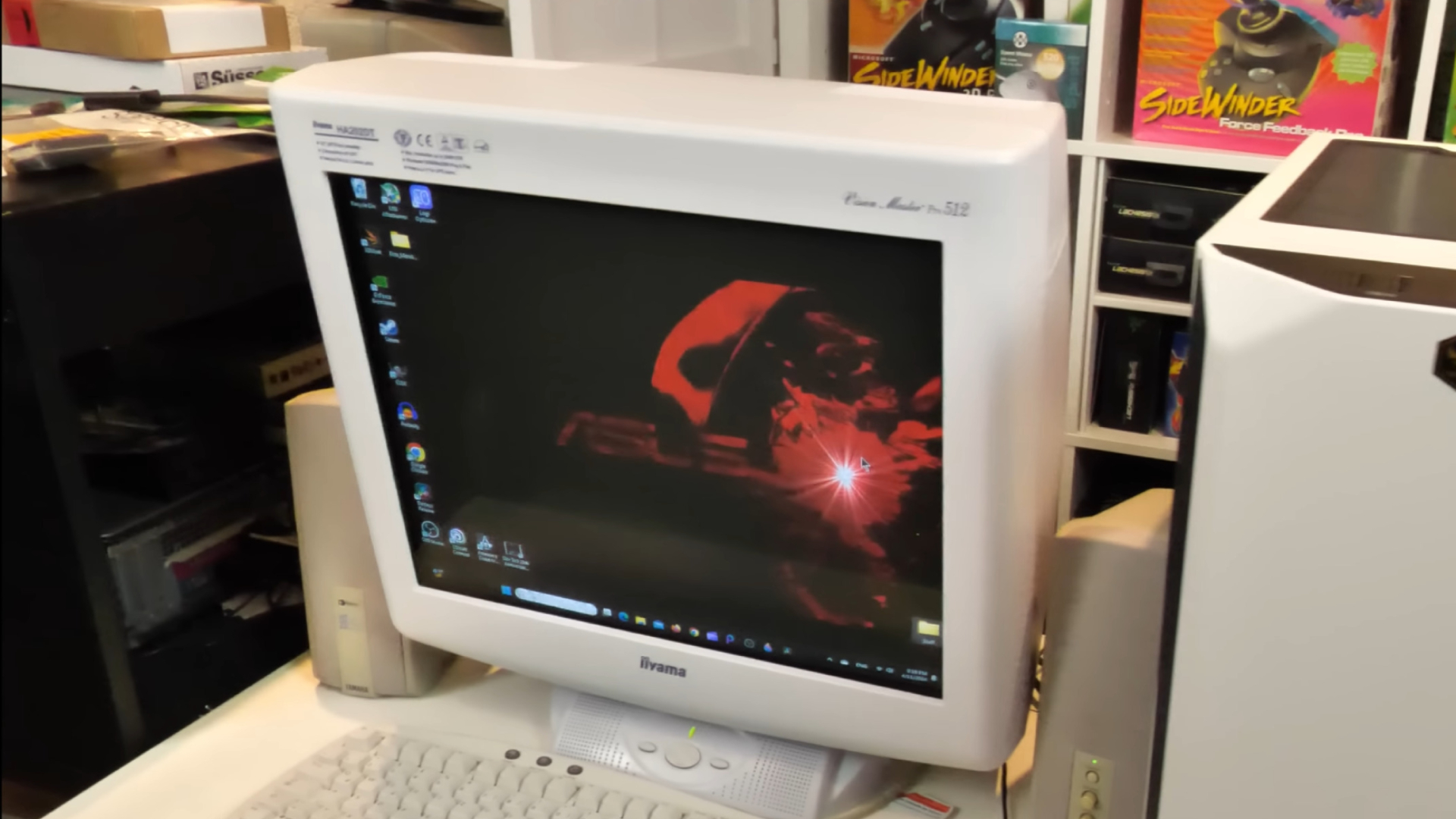 This is not a typo: The world’s fastest gaming monitor may well be this ancient IIyama CRT unit, pushed to 700 Hz at a glorious 120p resolution