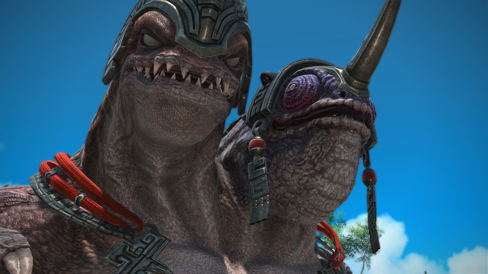 FF14 players skip over perfectly serviceable catboy to thirst relentlessly over a giant, two-headed lizard jerk instead