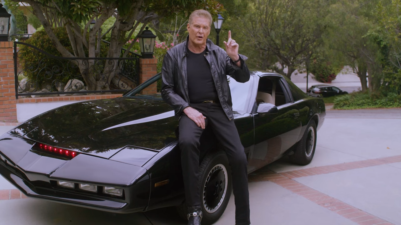 David Hasselhoff cracks out the old leather jacket and KITT from Knight Rider to tell gamers to ‘grab your joysticks’ and fight global warming