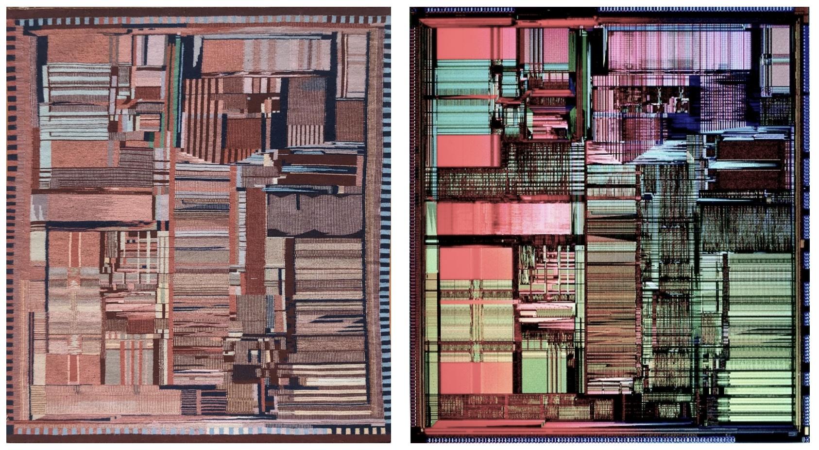 Intel’s Navajo ‘Pentium’ rug is a ridiculously accurate likeness of a ’90s CPU