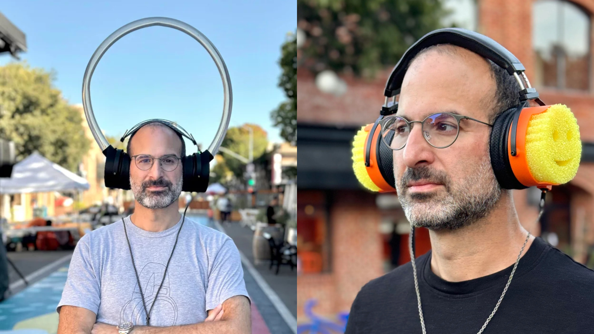 Our favourite silly headphone creator is back at it again with two more stunningly impractical and gloriously outrageous designs