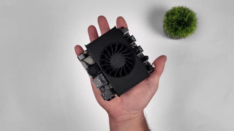 This teeny unit might look like an adorable little AMD graphics card, but it’s actually a fully formed PC with surprising performance