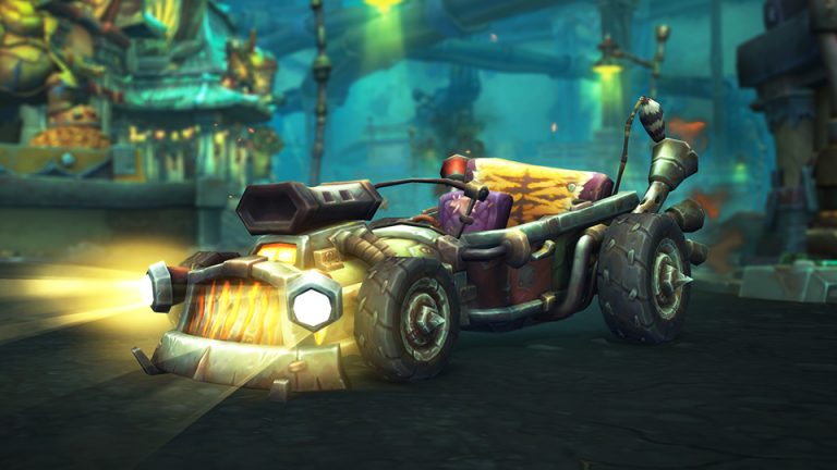 World of Warcraft’s next major patch will let you drift in a car ‘4 to 5 times faster’ than a normal ground mount, all while learning ‘more about goblin culture than ever before’