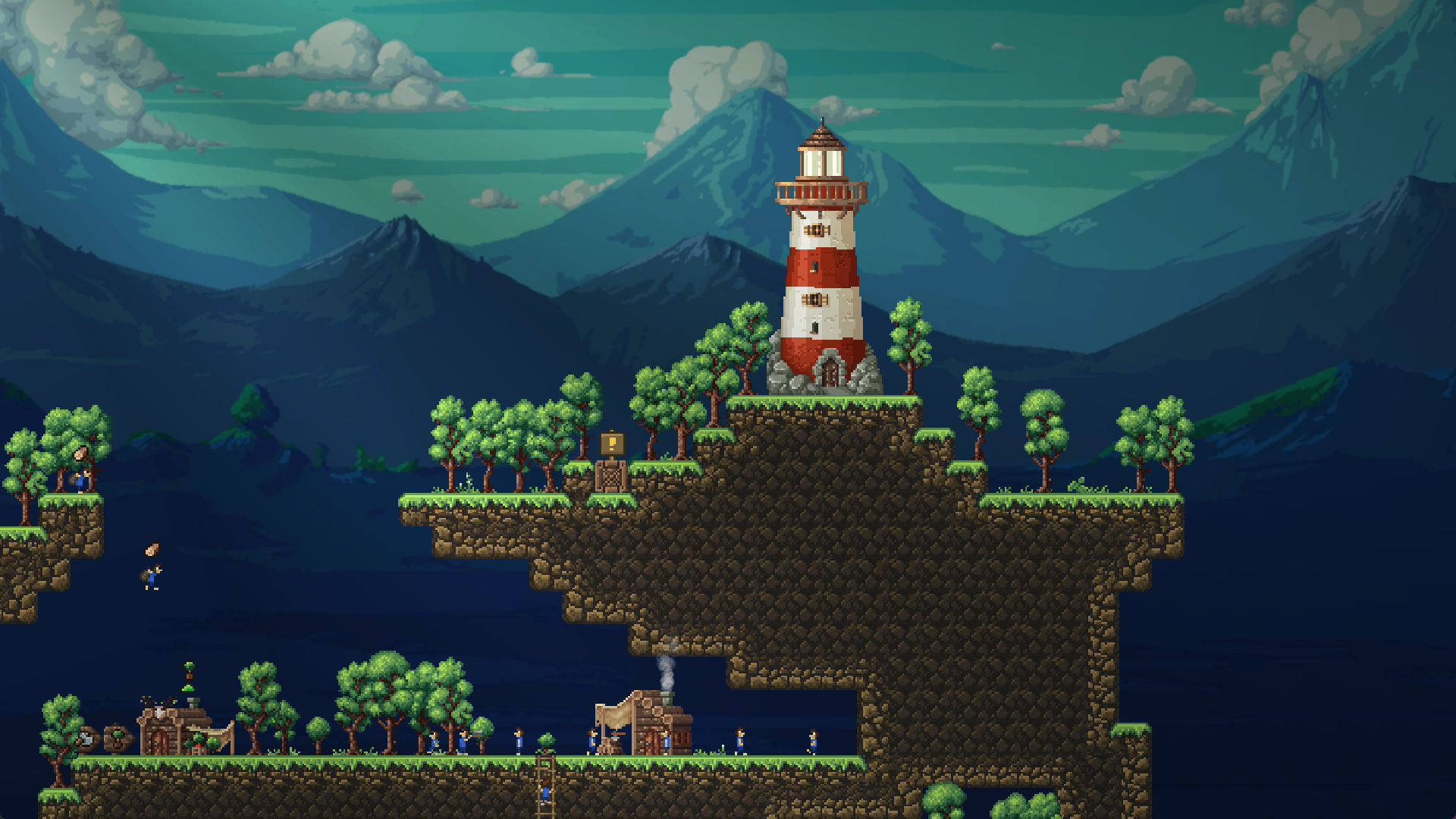 Craftlings looks to occupy some beautiful place between Terraria and Lemmings