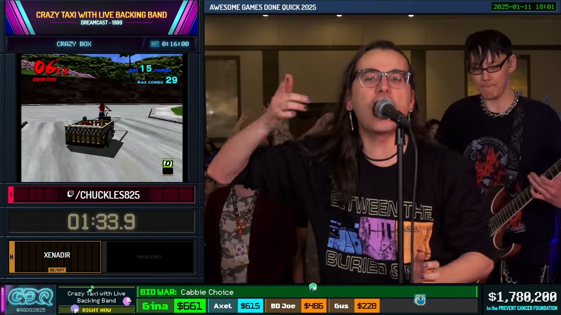 Speedrunning Crazy Taxi with a live band is an inventive way to dodge a DMCA takedown