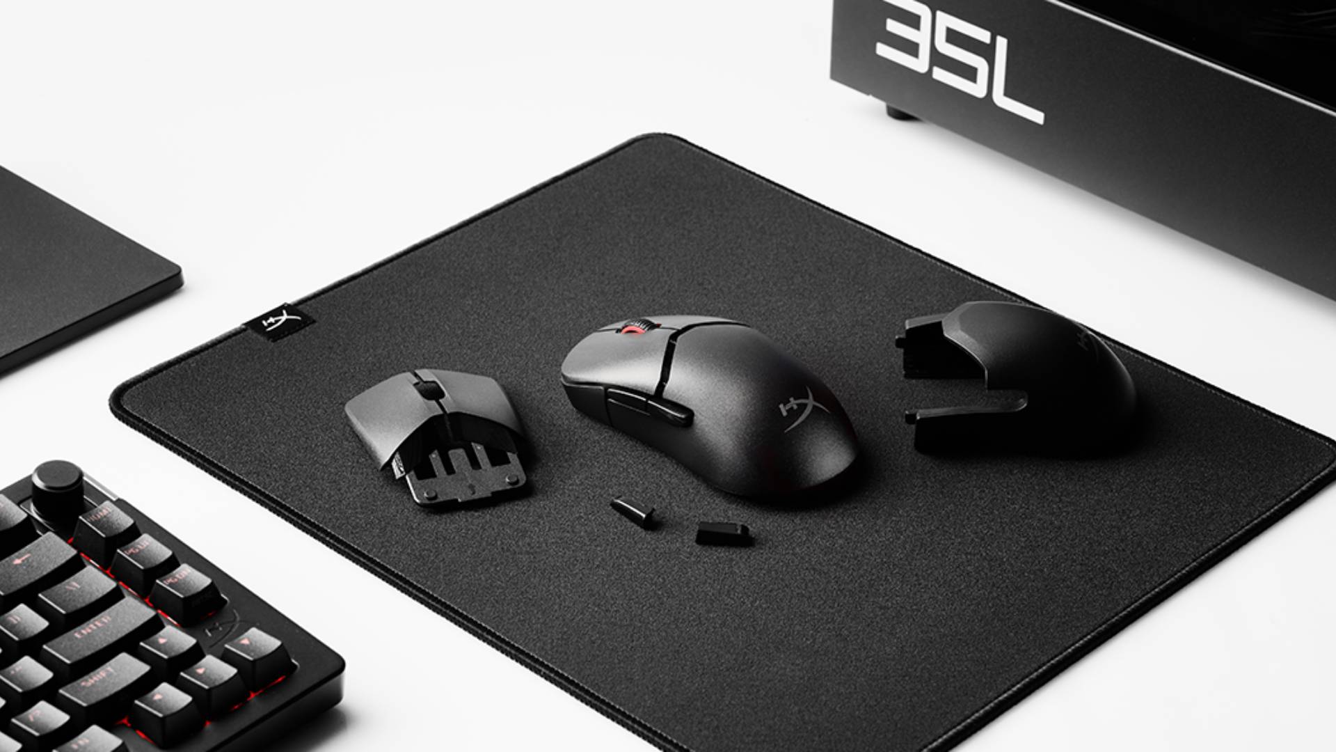 The HyperX Saga and Saga Pro are magnetic build-a-mouse kits with interchangeable components and the option to add 3D printed parts