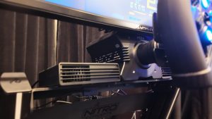 I tried a sim racing rig that generates ‘wind’ at CES 2025 and it’s claimed to help keep VR nausea at bay