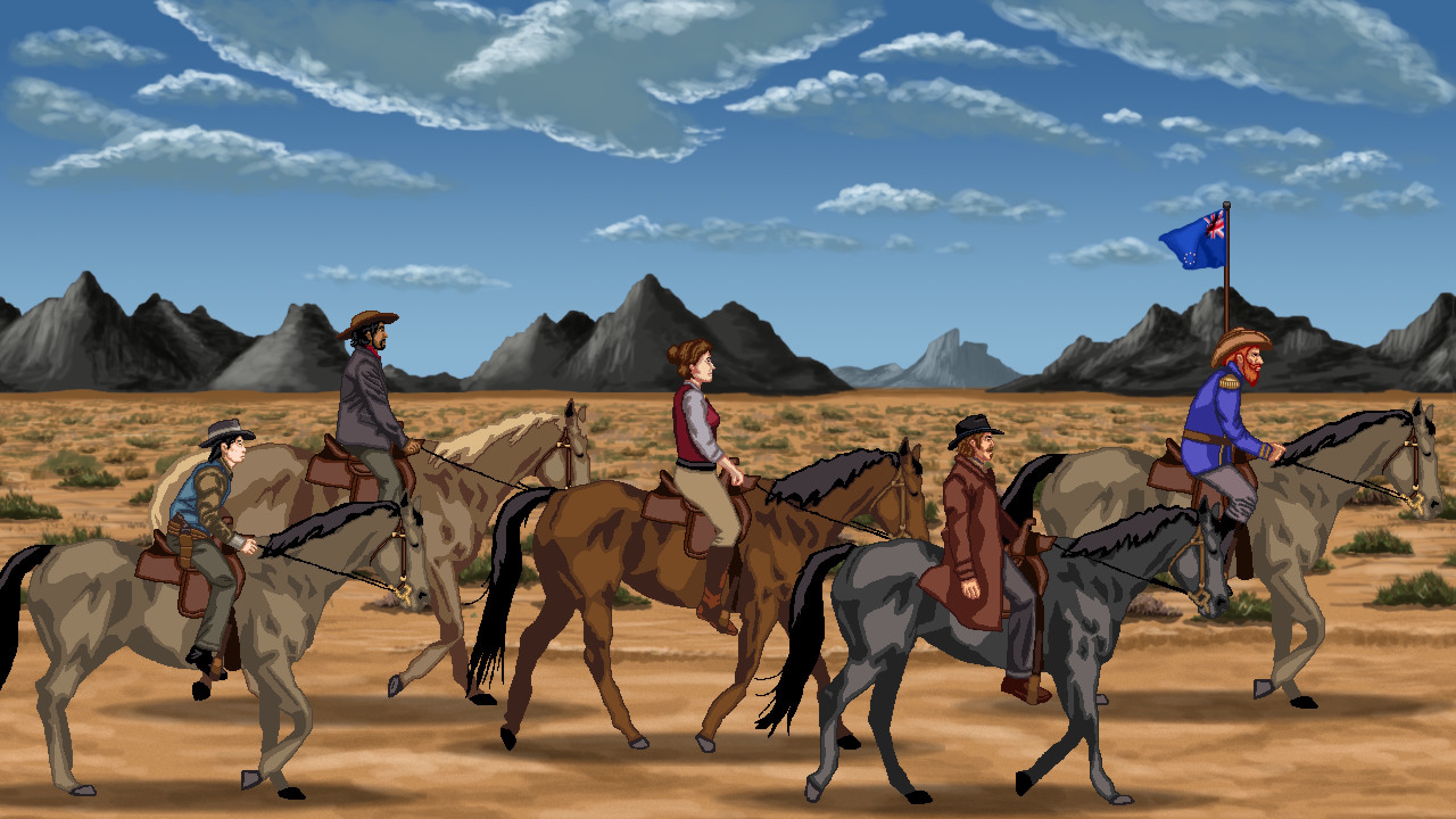 Promising ’90s style point-and-clicker Rosewater rides out today, featuring trail-worn cowpoke authors and weird alt-universe science