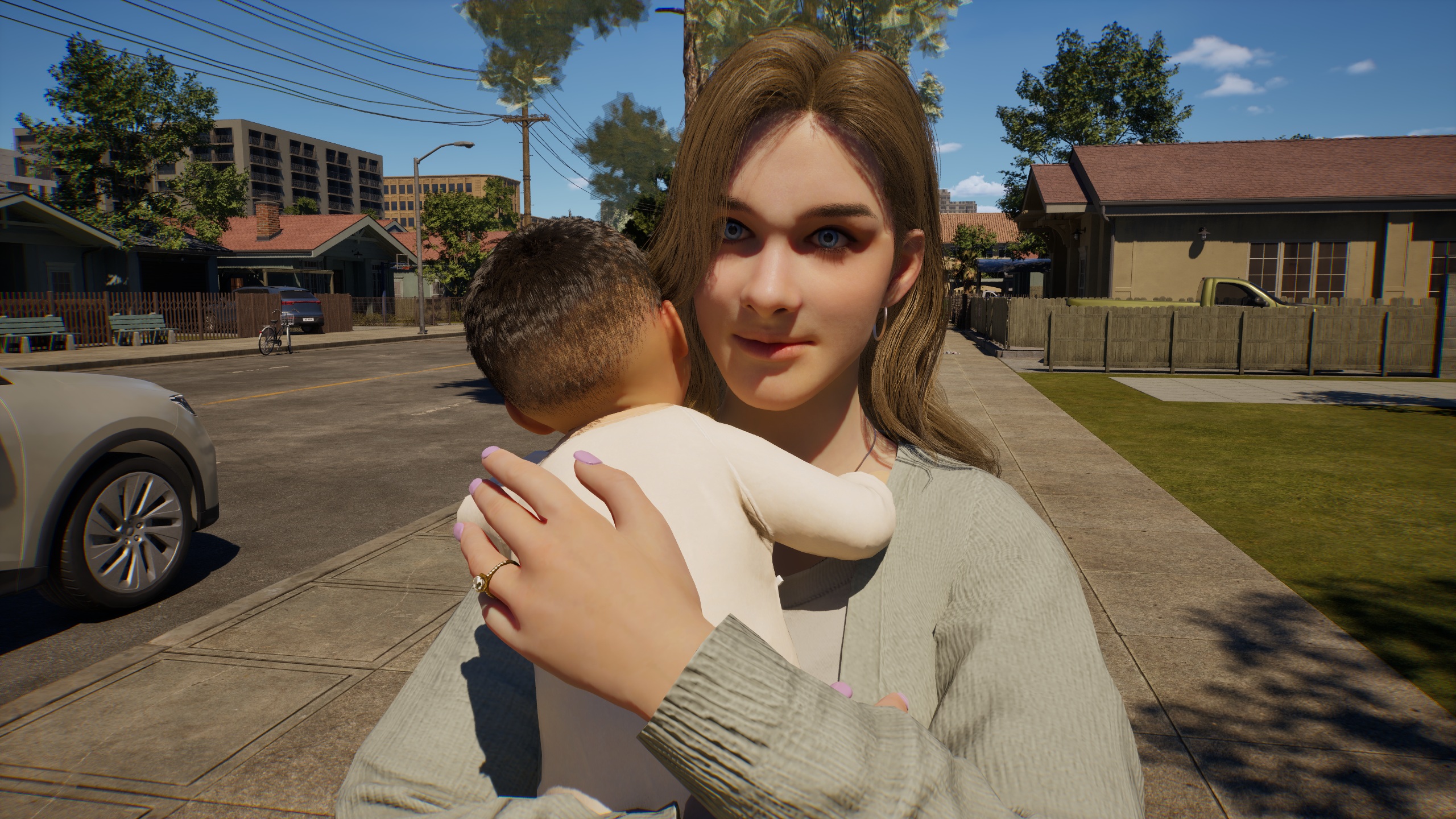 After hitting kids with cars was patched out, Inzoi players are now kidnapping babies