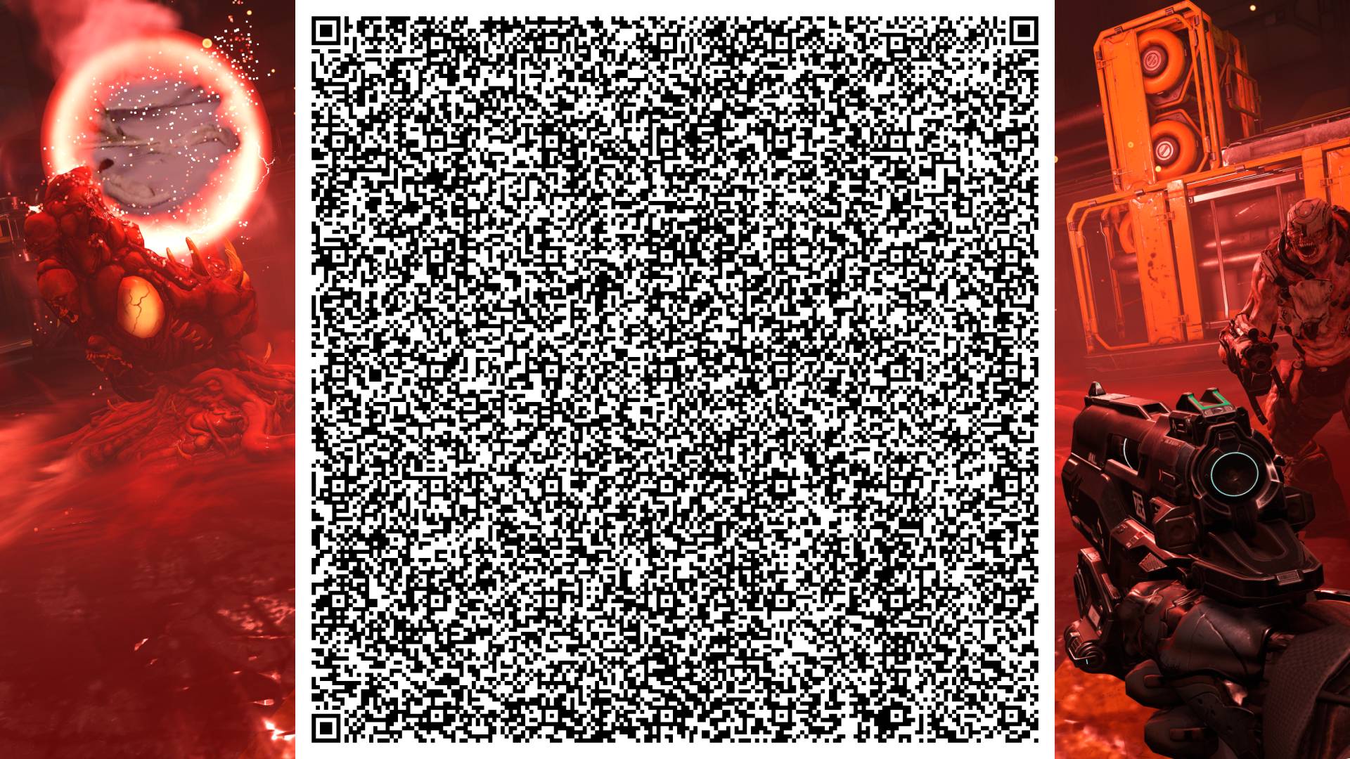 Behold! A single QR code containing a miniaturized take on Doom: ‘literally the entire game’