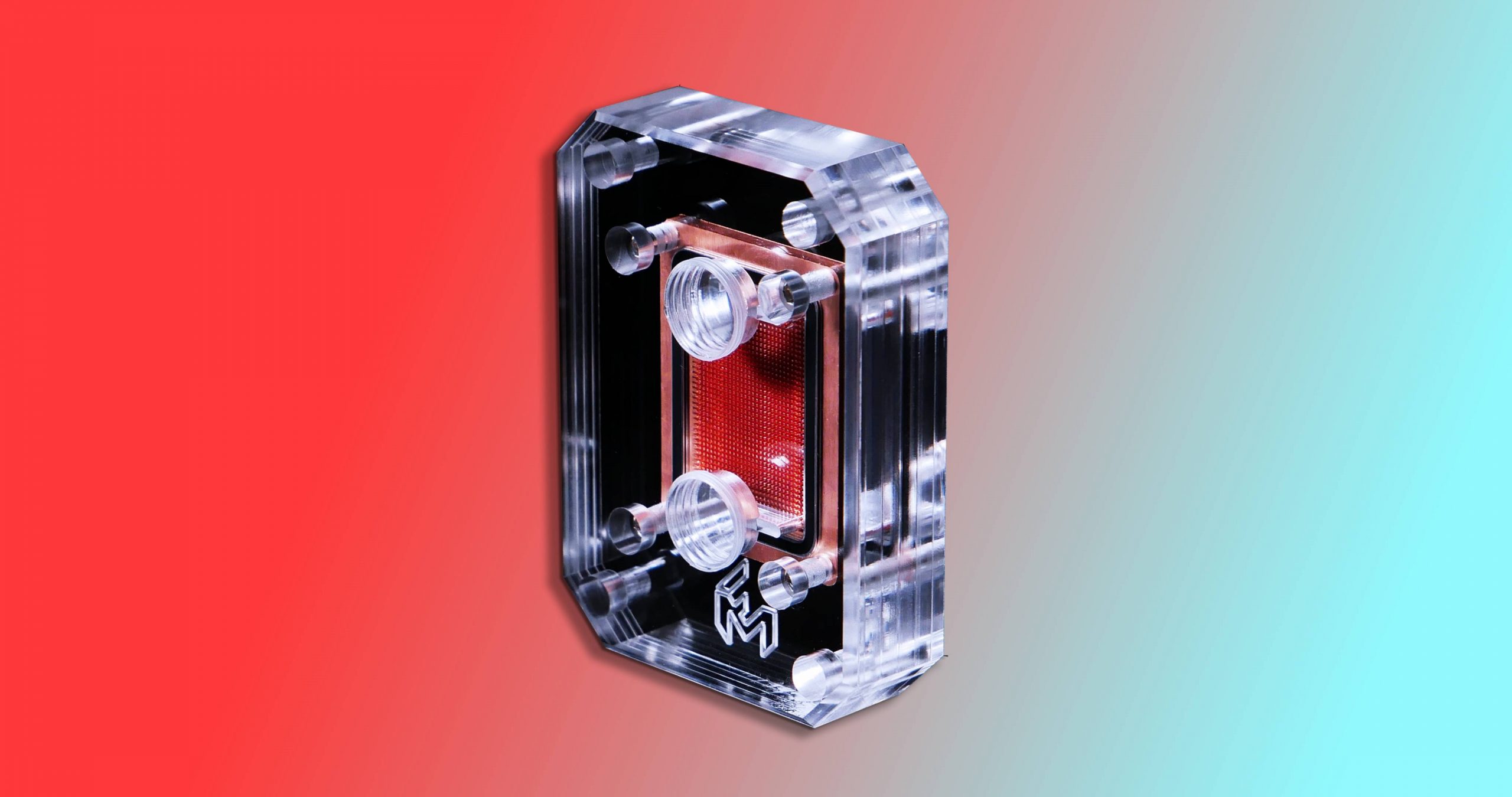 This water block has teeny tiny fins to better cool your CPU and is meant to be slapped right on top of your silicon