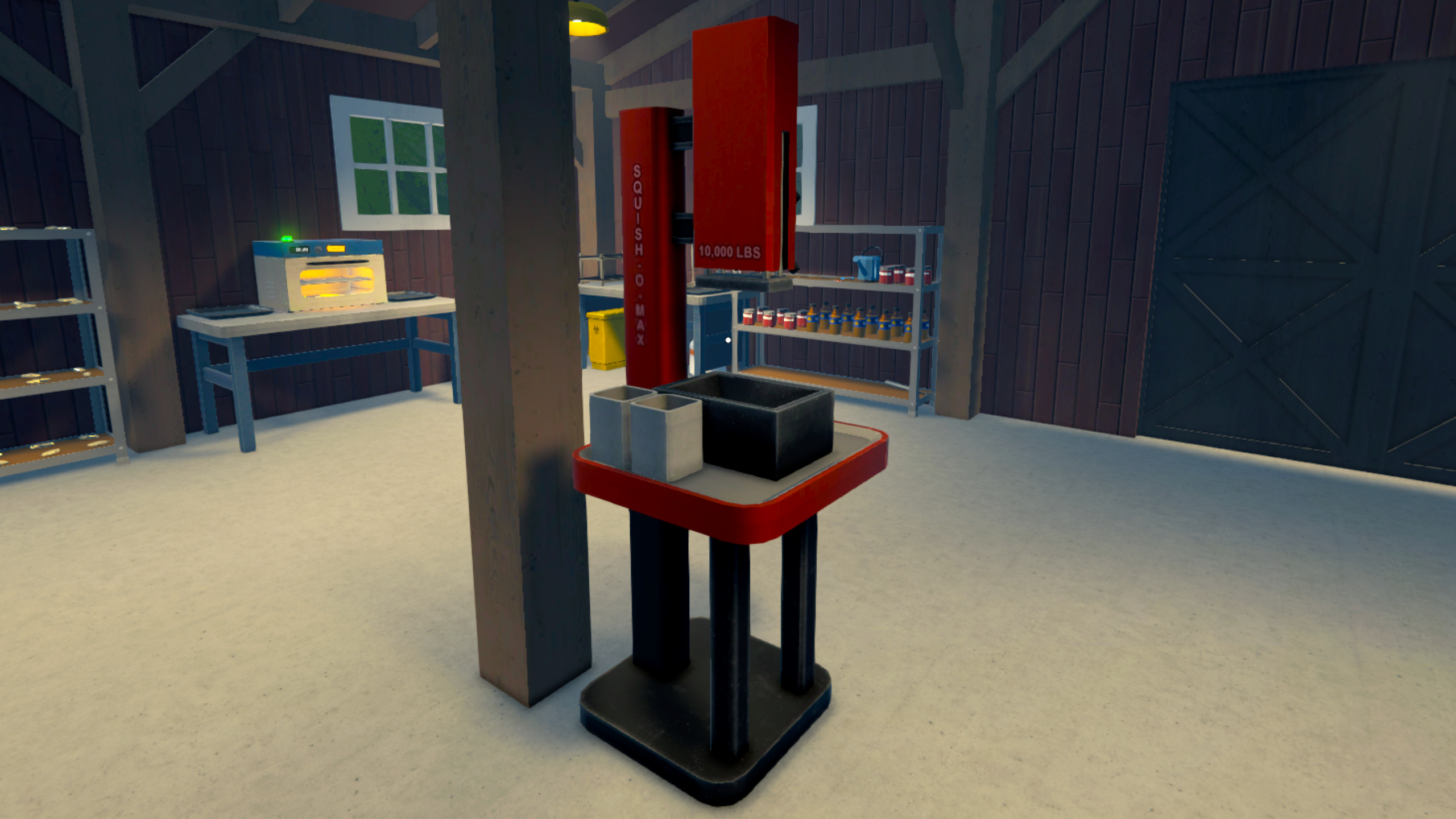 How to use the brick press in Schedule 1