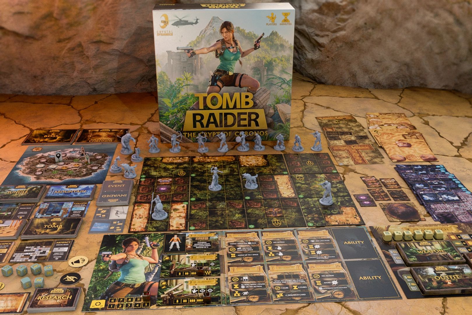 The Tomb Raider board game will let you shoot dogs over the kitchen table at last