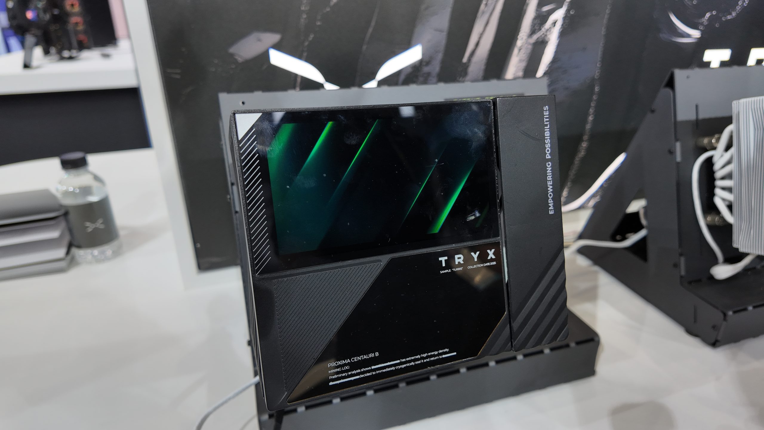 If the endless stream of AIOs with big screens coming out of Computex is making your air cooler jealous, Tryx has you covered