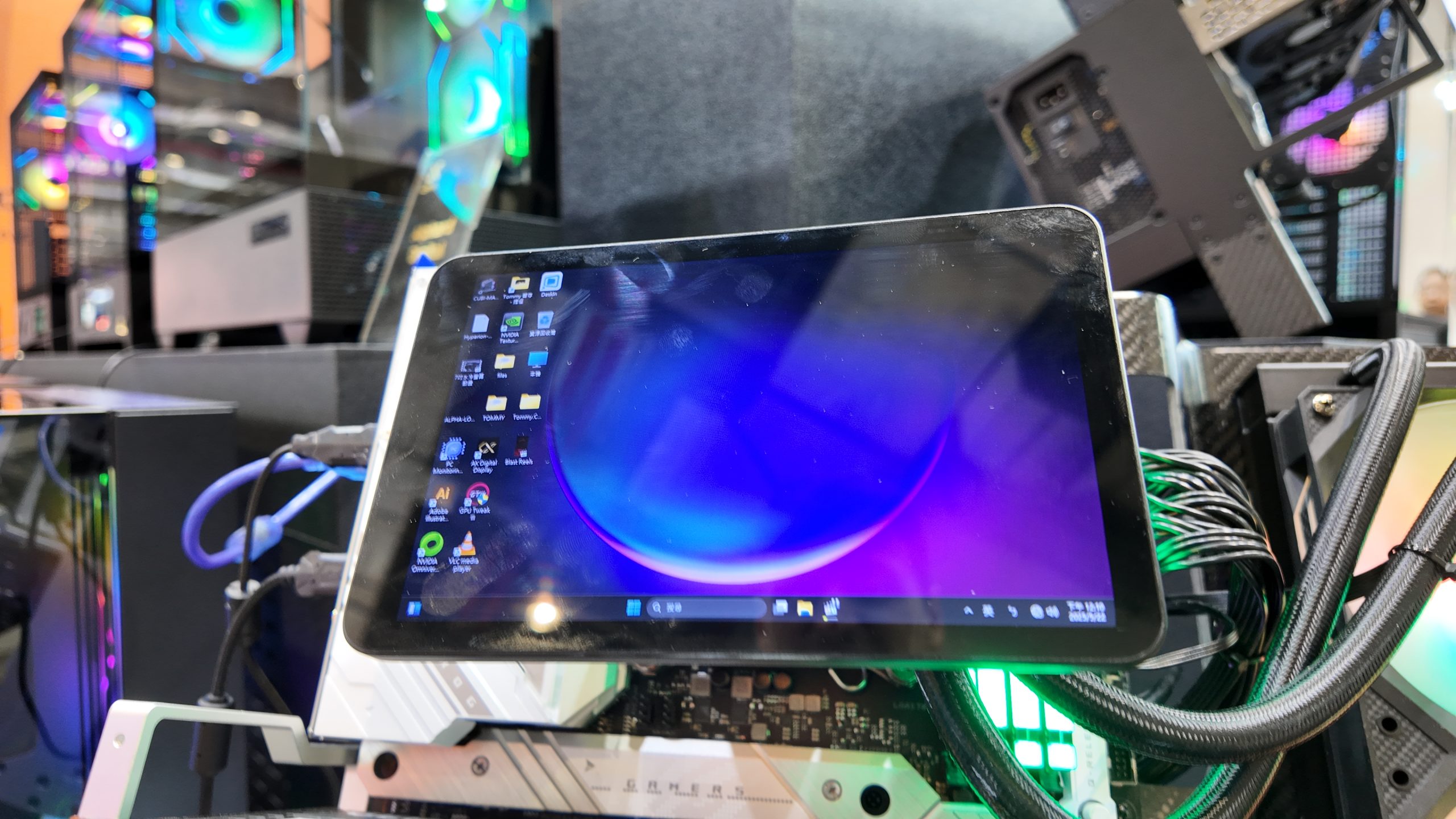 This ginormous caricature of a CPU cooler screen just about sums up Computex 2025, I think