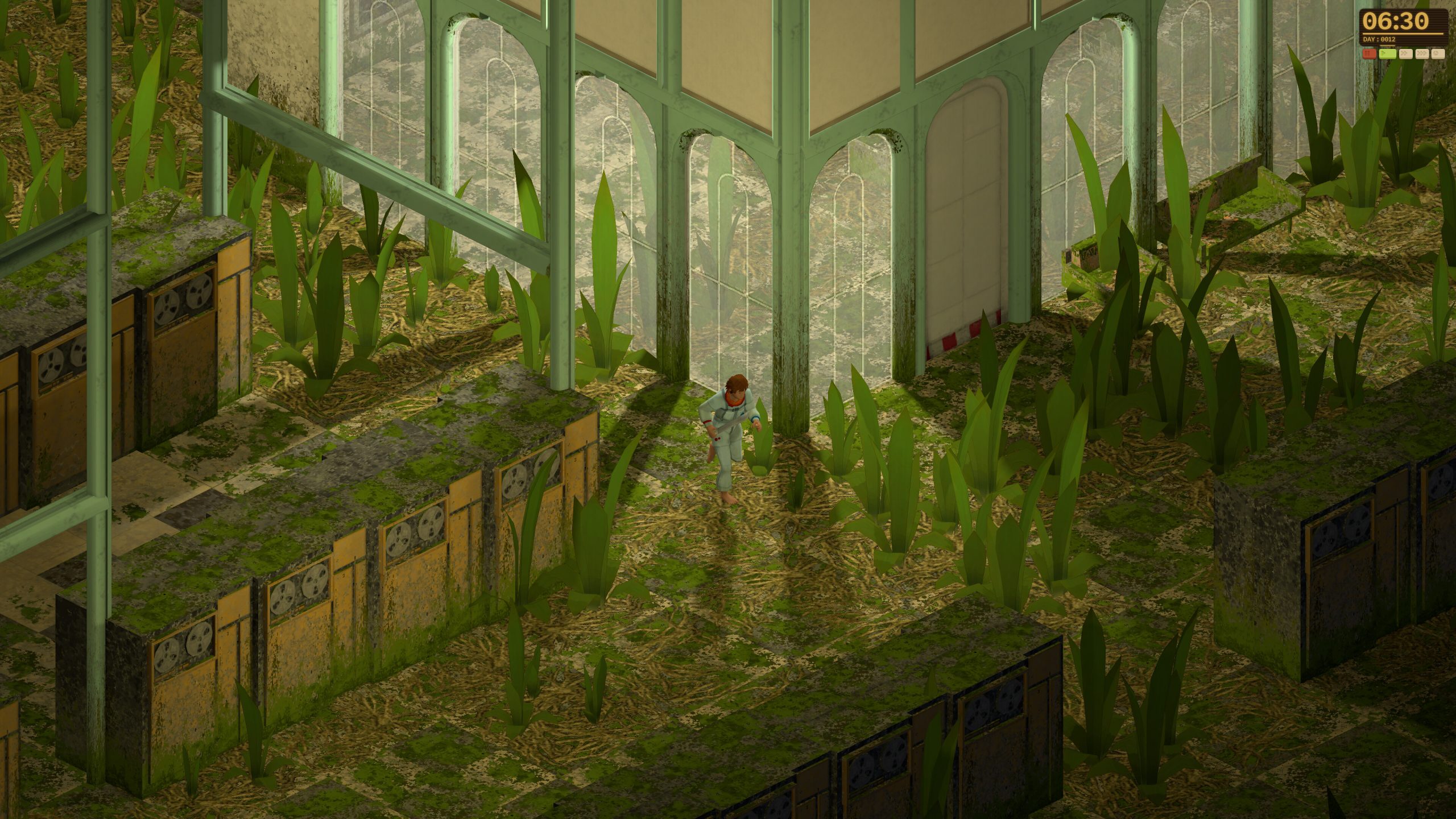 This game about being trapped on a spaceship overgrown with a jungle that wants to eat you is basically Project Zomboid in space, and it looks absolutely terrifying