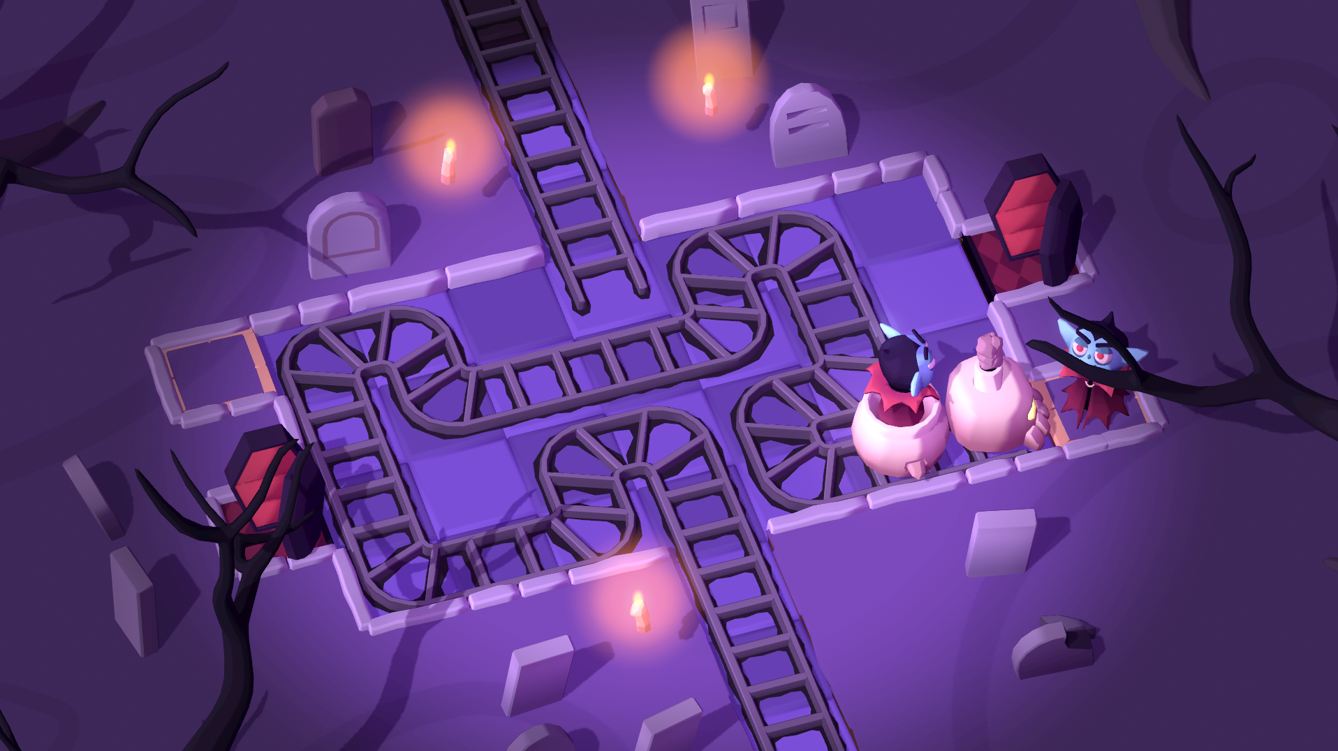 A-freight of the dark? I’m already spellbound by Spooky Express, an adorable puzzle game about trains and also vampires
