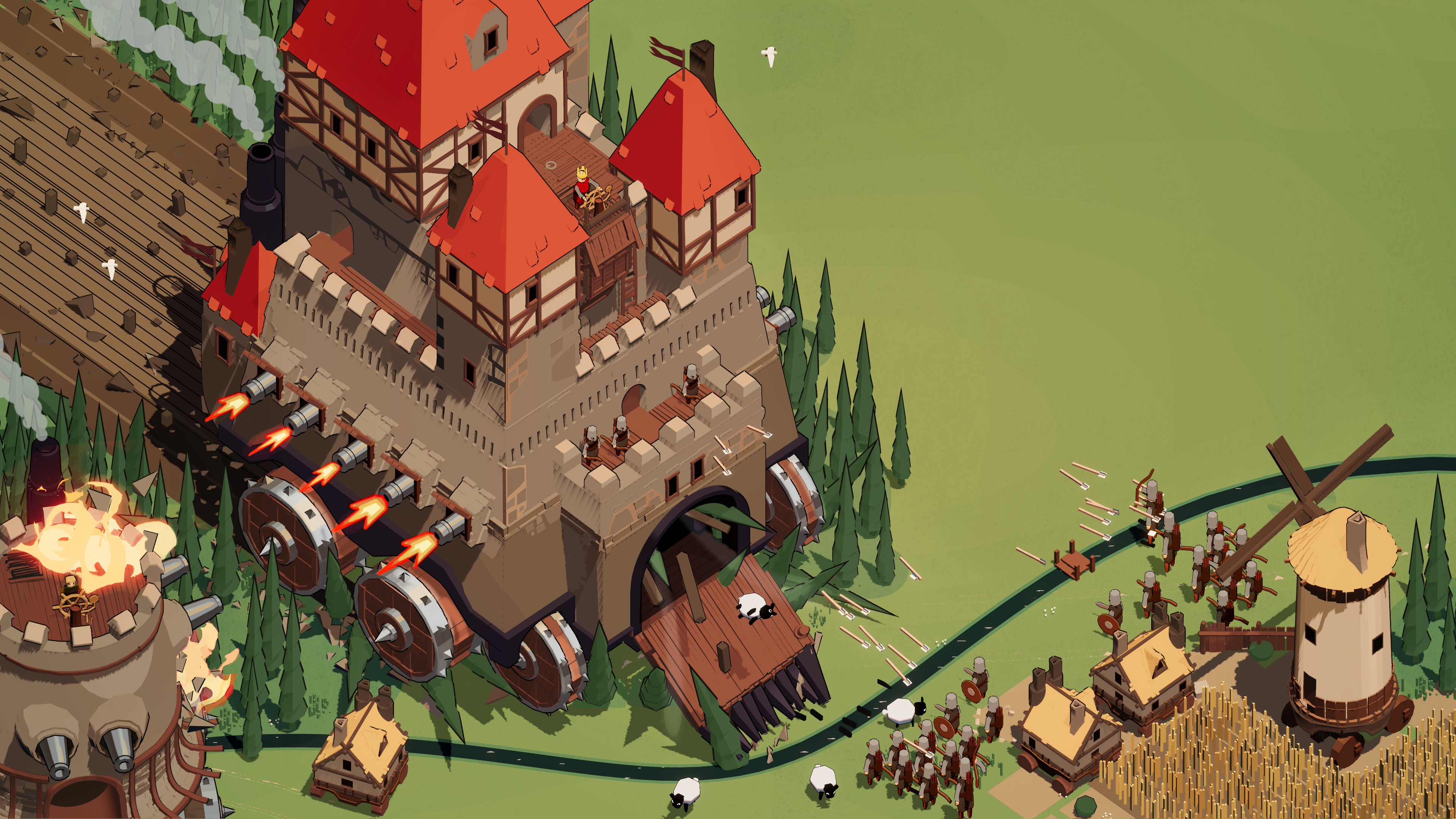 Wanderburg is Howl’s Moving Castle if it were a roguelike where you duke it out as a castle on wheels