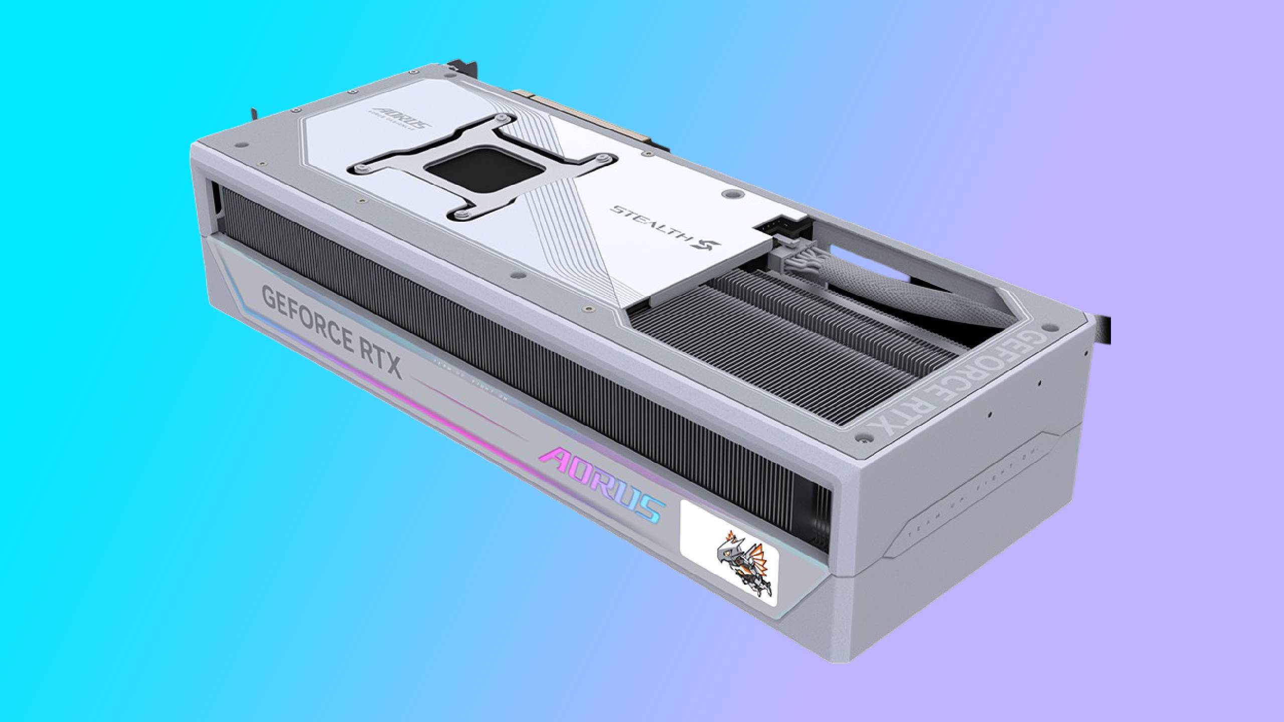 Spot the connector: Gigabyte’s new graphics card design lets you hide your power cable even if you don’t have a back-connect motherboard