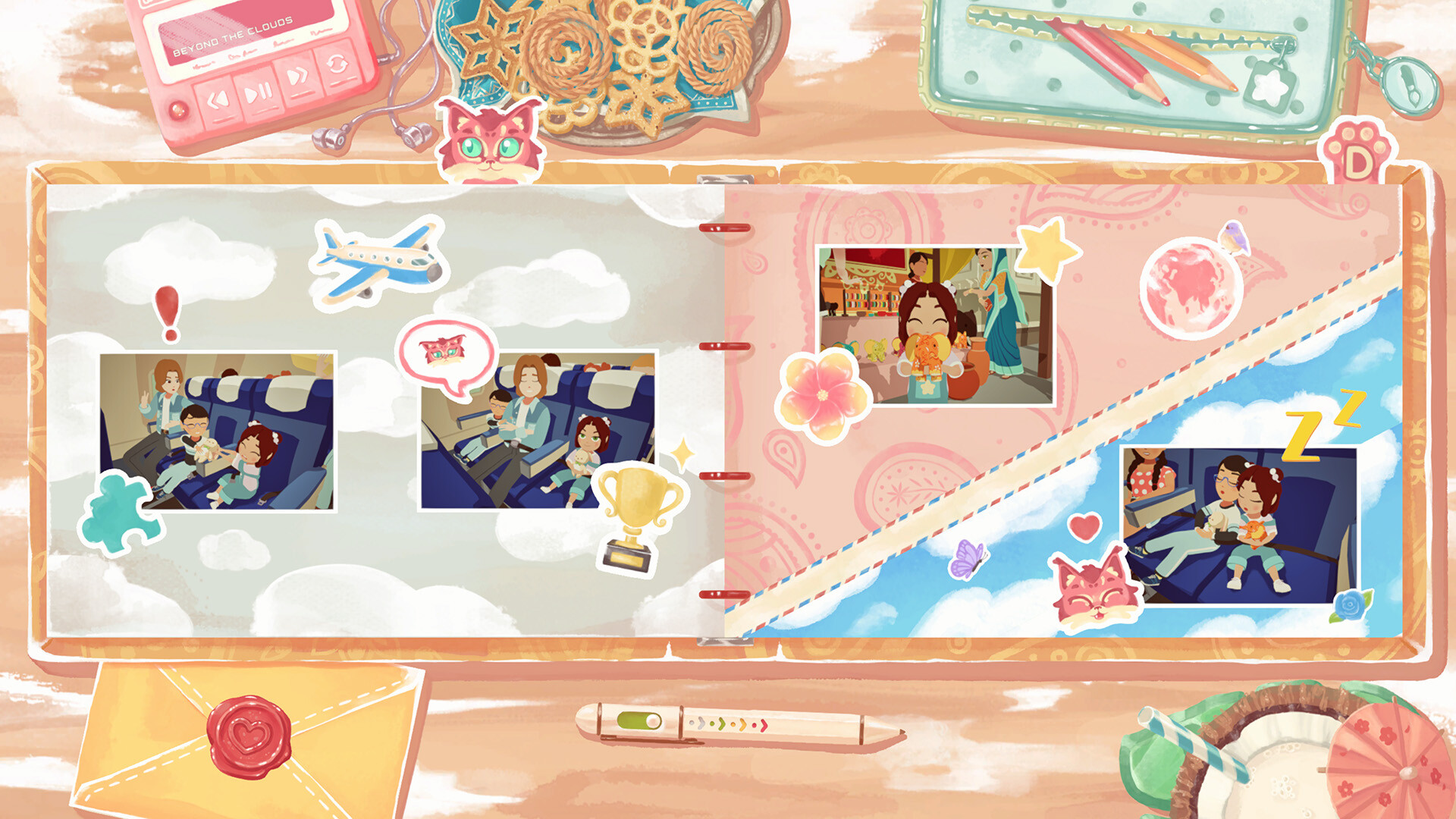 This puzzle game challenges you to tell a family’s story through organising photo albums and creating scrapbooks