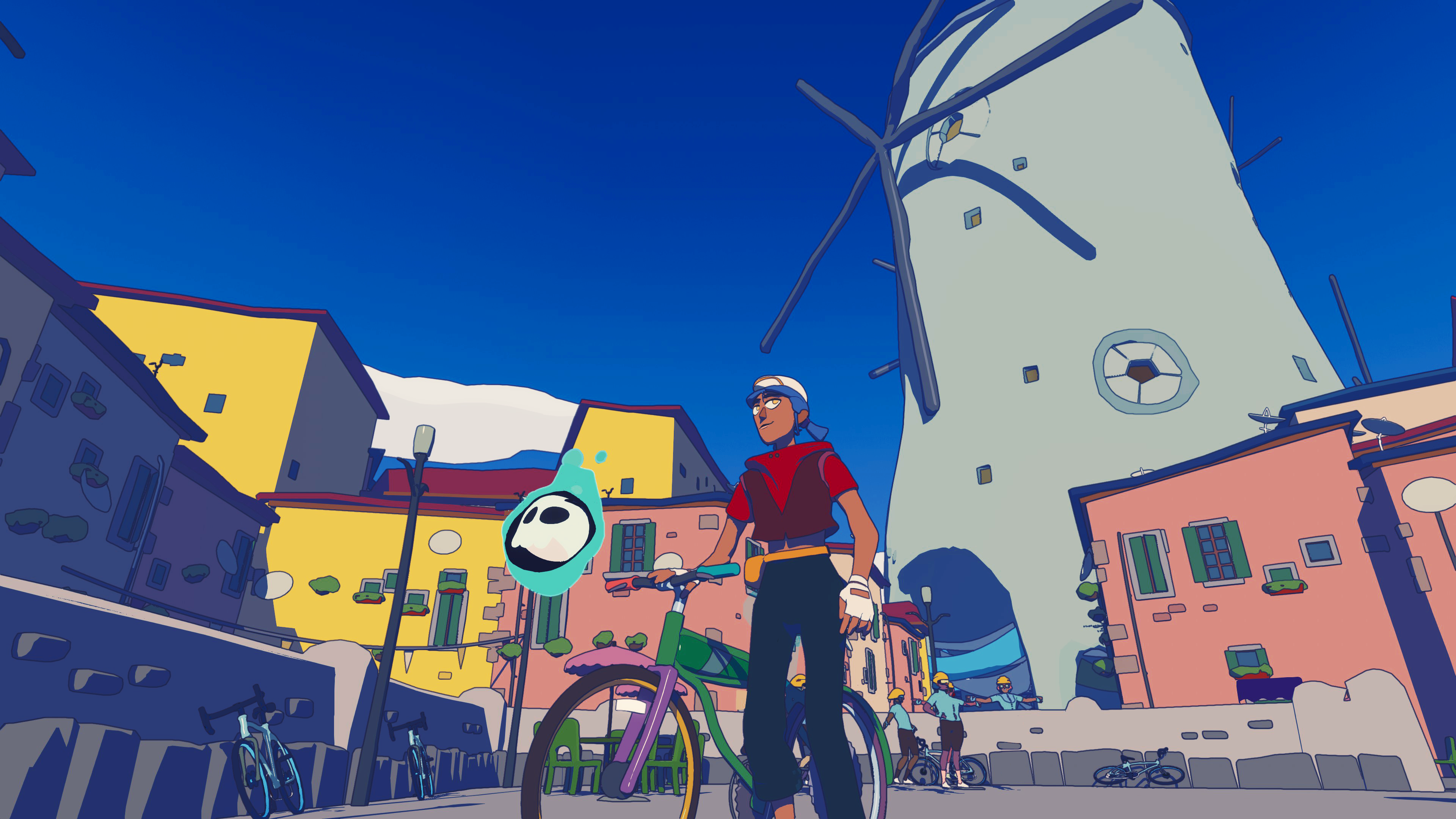 Nidhogg creator’s open-world cycling sim Wheel World lets you ride a hotdog around a Moebius-coded Night City, and it pedals onto Steam next month