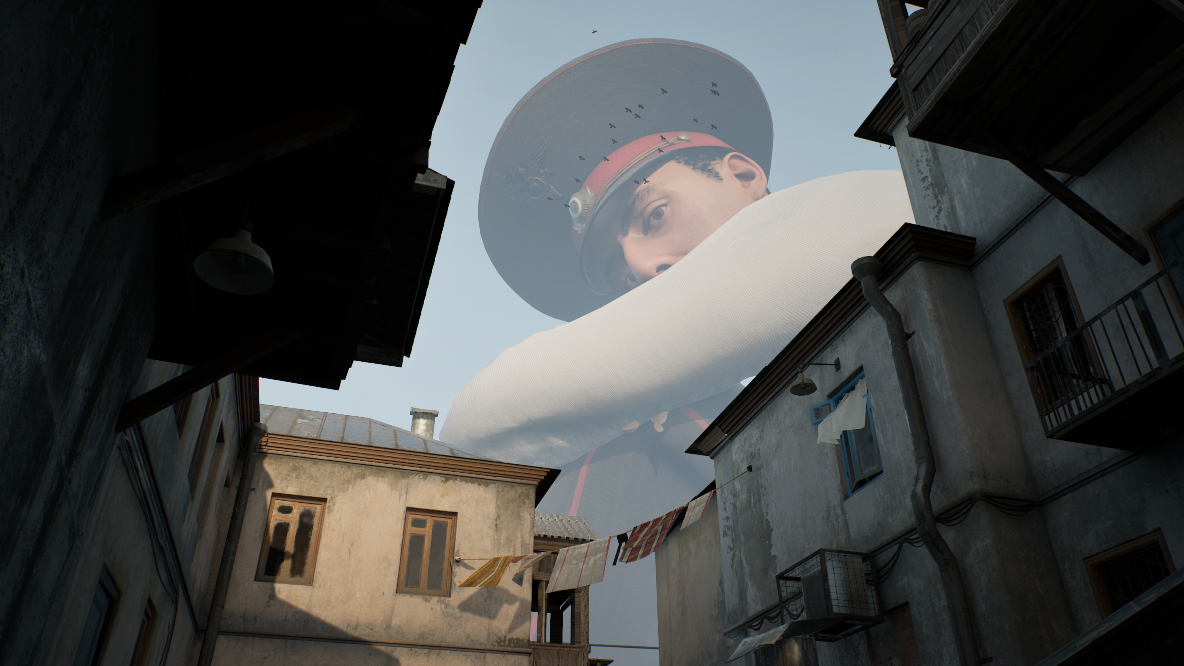 A giant cop has his eye on you in Militsioner, the most bizarre immersive sim I’ve ever seen