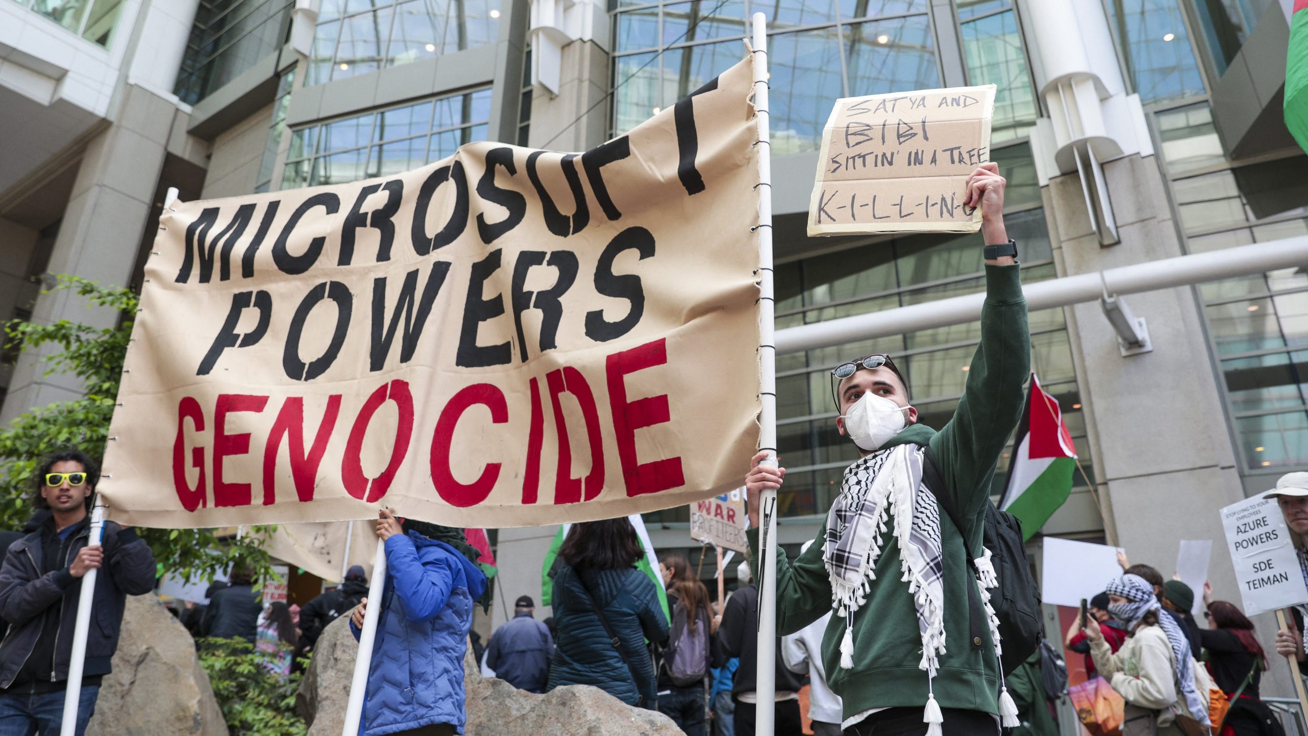 Microsoft shareholders demand report into the company’s ‘human rights due diligence’ over allegations of war crime complicity in Gaza