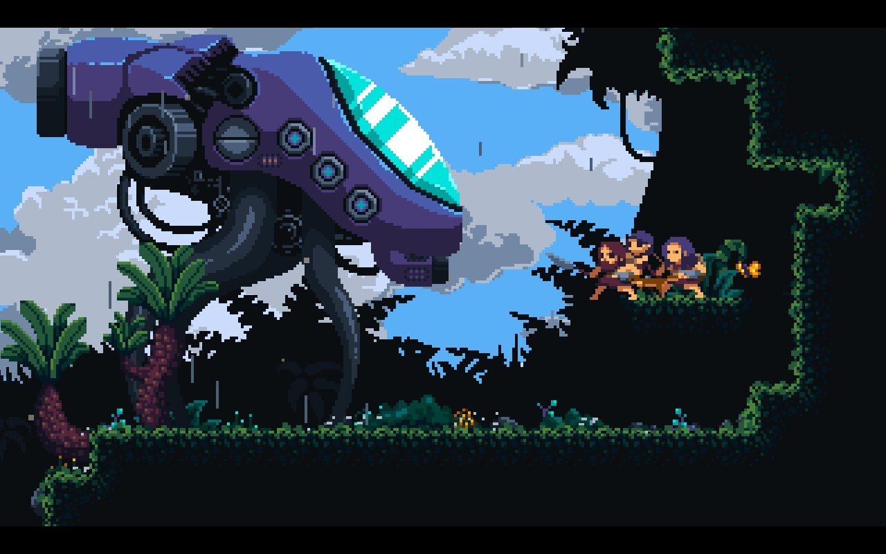 Primal Planet is my favorite new metroidvania because it has friendly dinosaurs, gorgeous pixel art, and you can hug your wife