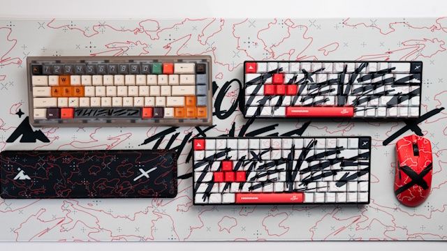 This futuristic keyboard from the past and some street stylin’ peripherals are the result of this latest gaming hardware collab