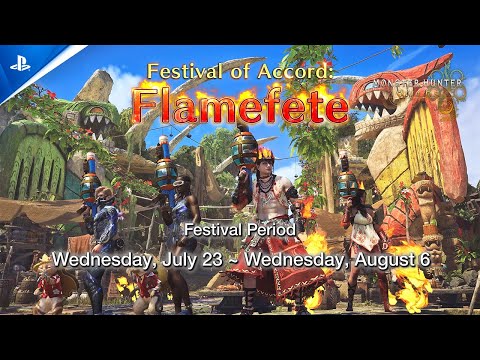Monster Hunter Wilds Festival of Accord: Flamefete Seasonal Event starts July 23