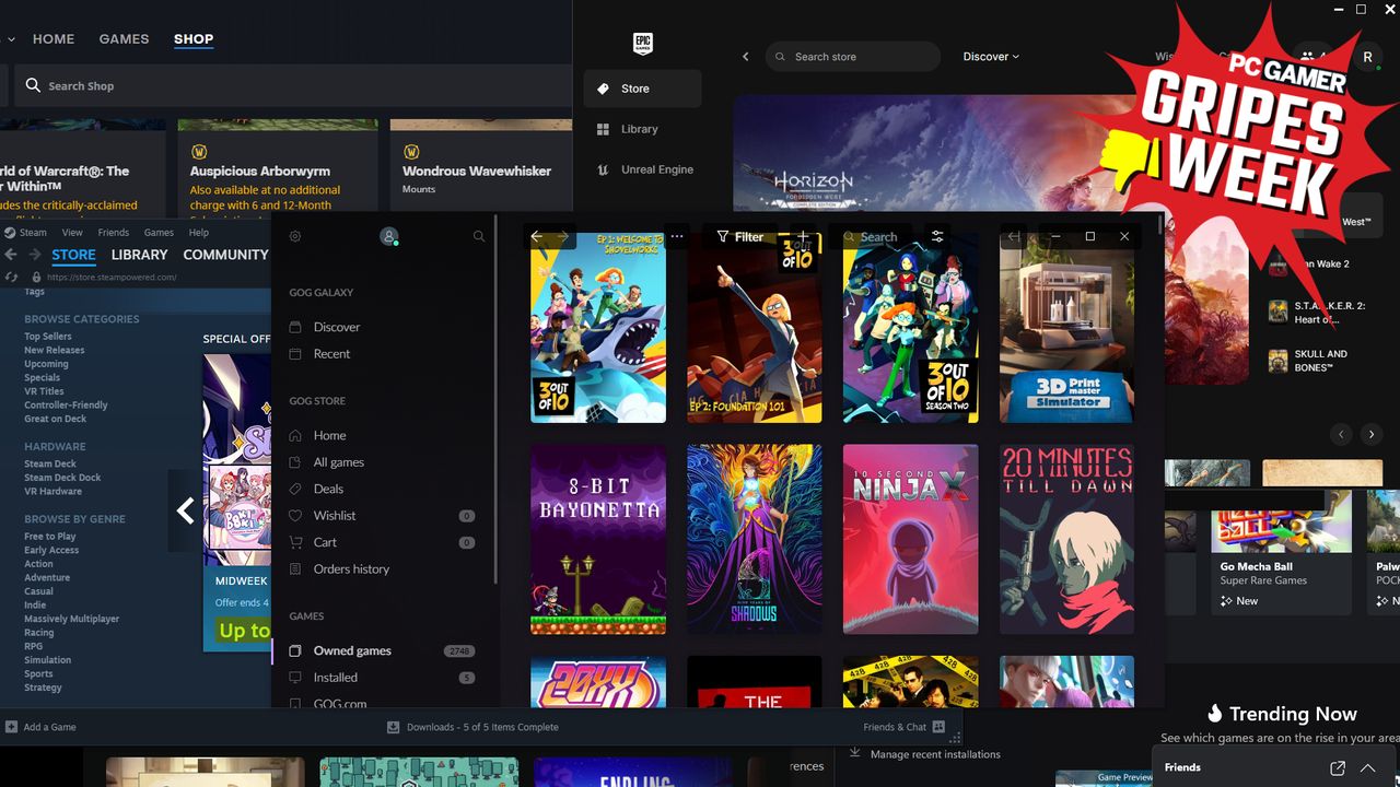 I’m sick to death of PC gaming’s endless launchers